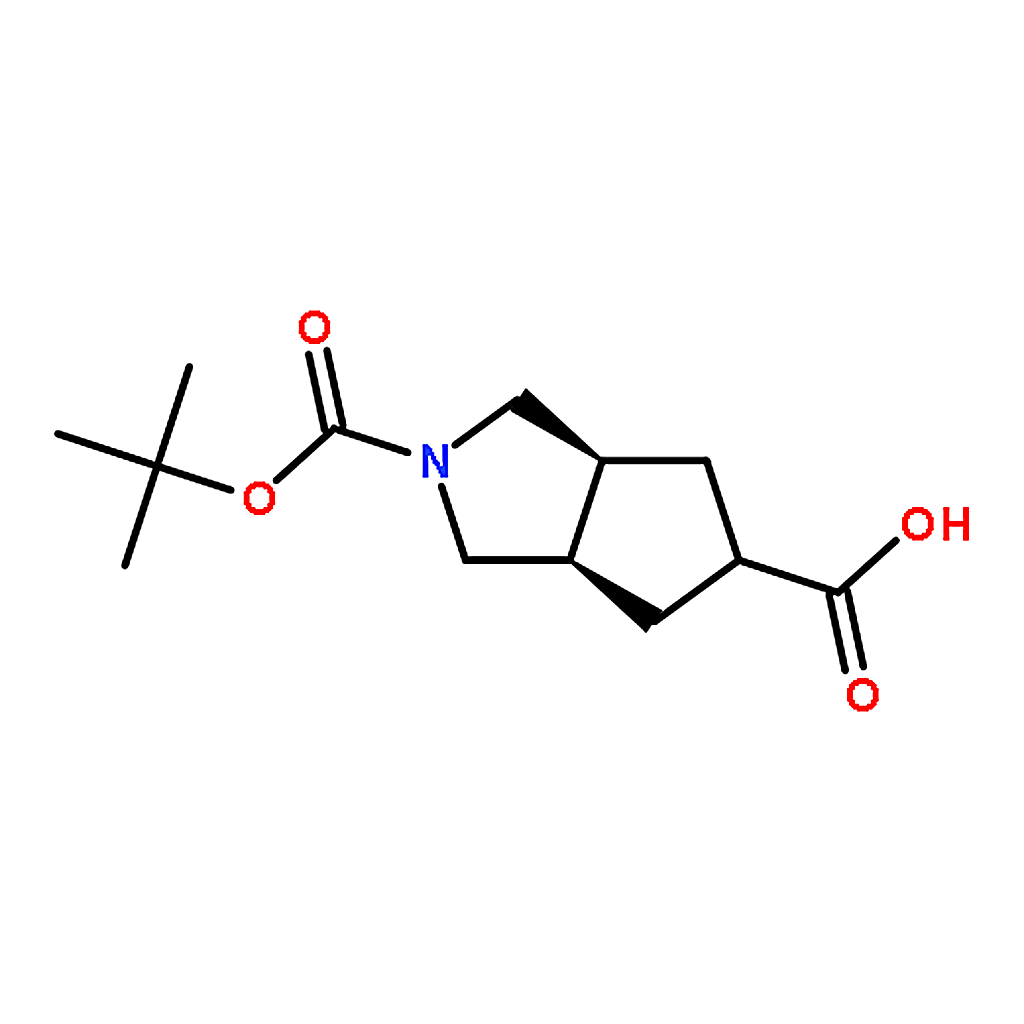 RHAWN rel-(3aR,5r,6aS)-2-(tert-Butoxycarbonyl)octahydrocyclopenta[c]pyrrole-5-carboxylic acid