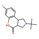 RHAWN (3S,4R)-1-tert-Butyl-4-(2,4-difluorophenyl)pyrrolidine-3-carboxylic acid