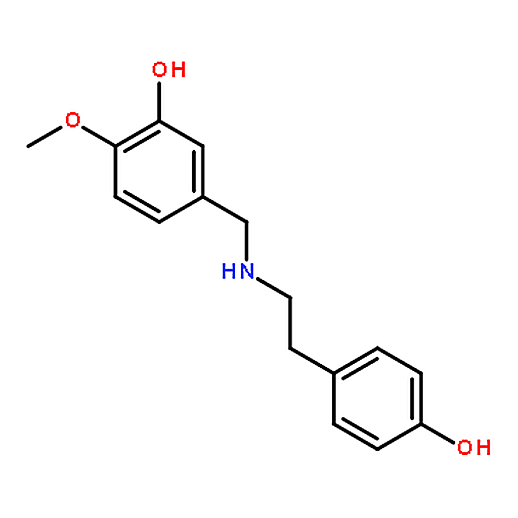 RHAWN N-(p-Hydroxyphenethyl)-N-(3-hydroxy-4-methoxy)benzylamine
