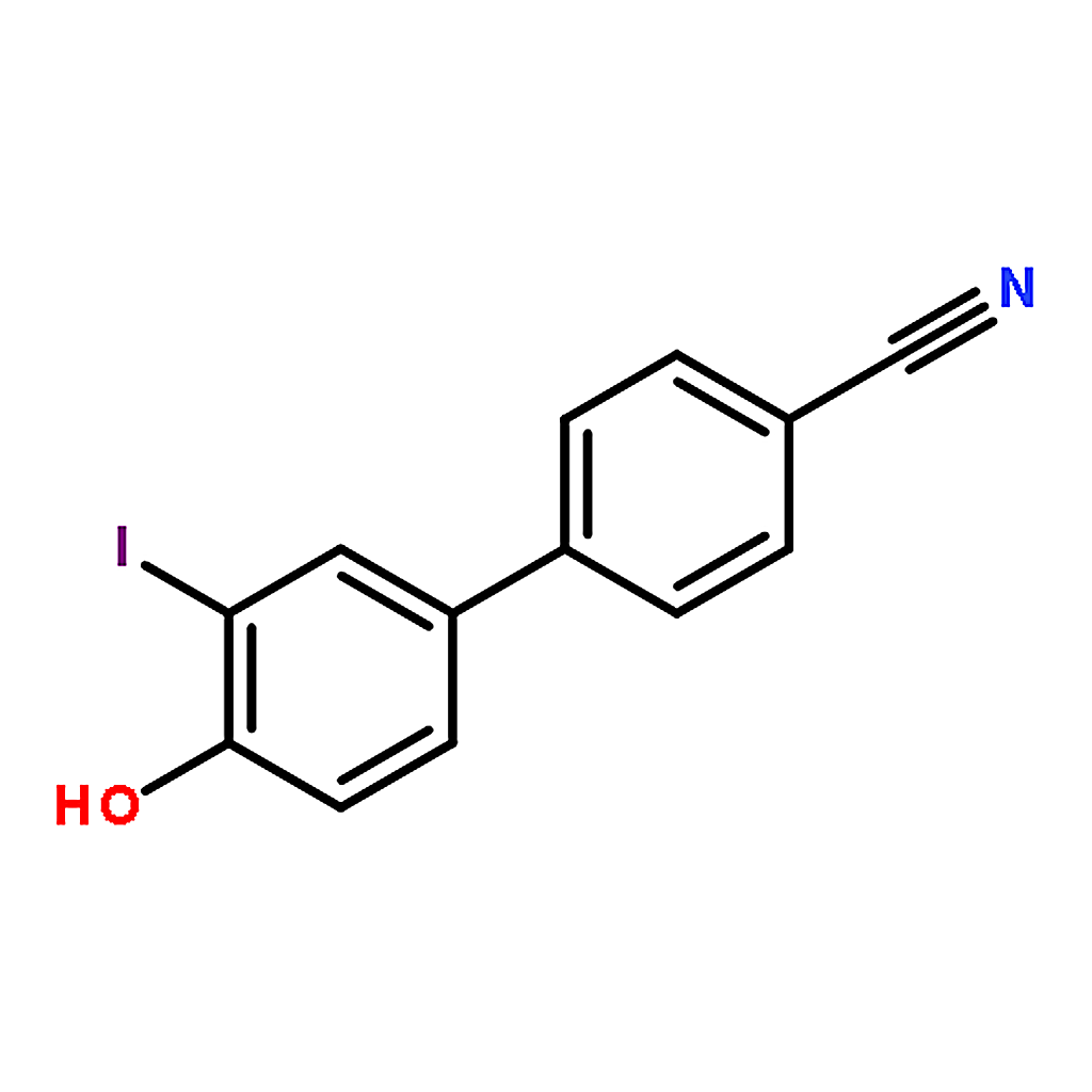 RHAWN 4'-Hydroxy-3'-iodo-[1,1'-biphenyl]-4-carbonitrile