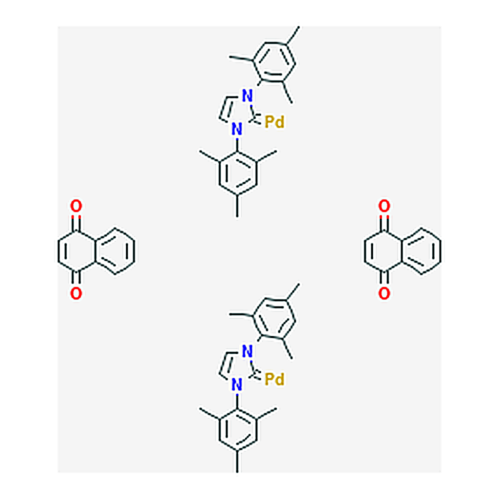 RHAWN 1,3-Bis(2,4,6-trimethylphenyl)imidazol-2-ylidene (1,4-naphthoquinone)palladium(0) dimer