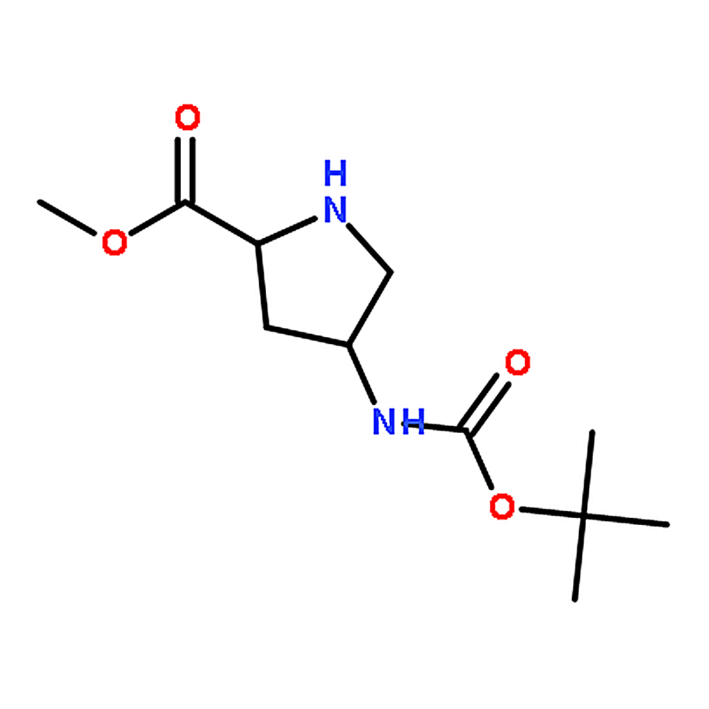 RHAWN (2S,4R)-Methyl 4-(tert-butoxycarbonylamino)pyrrolidine-2-carboxylate