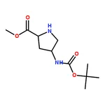 RHAWN (2S,4R)-Methyl 4-(tert-butoxycarbonylamino)pyrrolidine-2-carboxylate
