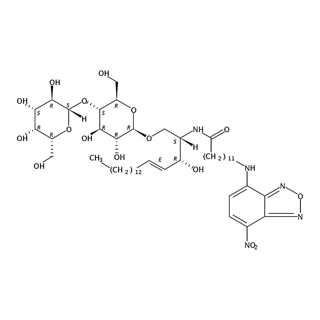 RHAWN N-[12-[(7-nitro-2-1,3-benzoxadiazol-4-yl)amino]dodecanoyl]-D-lactosyl-?1-1'-sphingosine