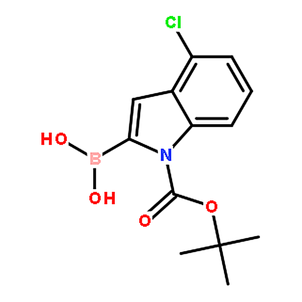 RHAWN 1-Boc-4-chloroindole-2-boronic acid