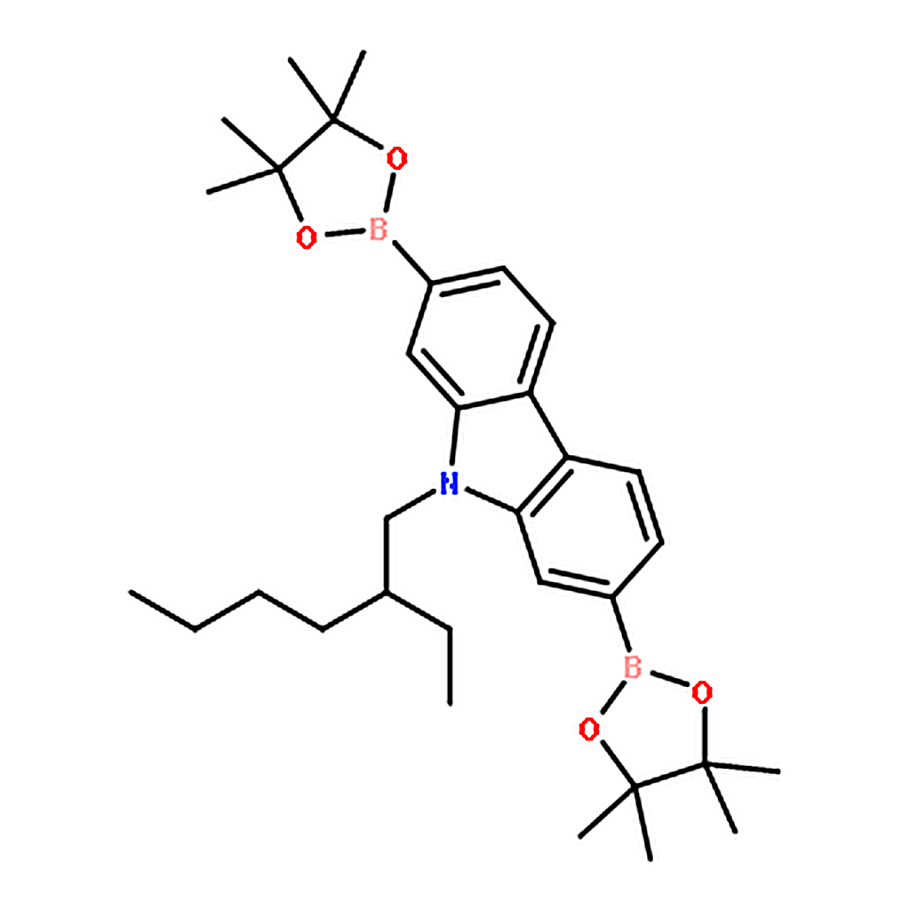RHAWN 9-(2-Ethylhexyl)-2,7-bis(4,4,5,5-tetramethyl-1,3,2-dioxaborolan-2-yl)-9<i>H</i>-carbazole