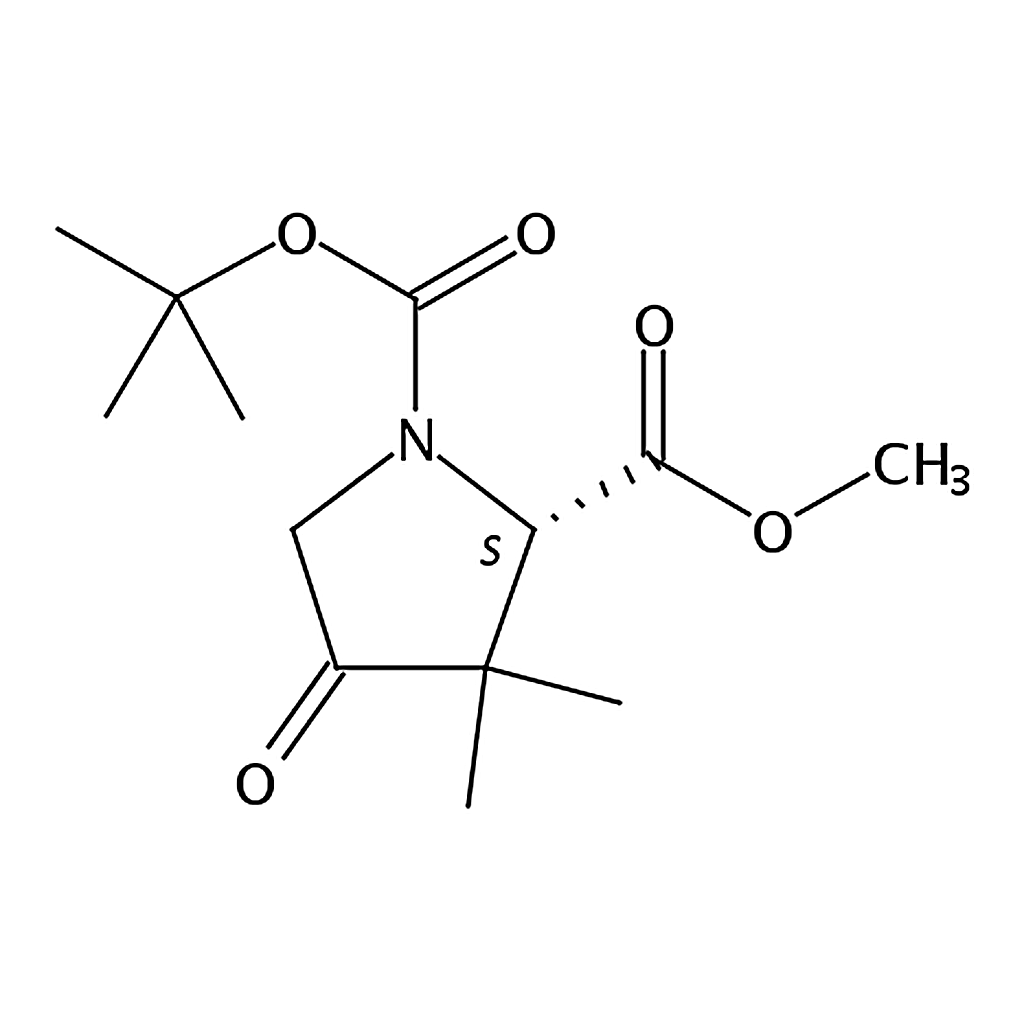RHAWN (S)-1-tert-Butyl 2-methyl 3,3-dimethyl-4-oxopyrrolidine-1,2-dicarboxylate