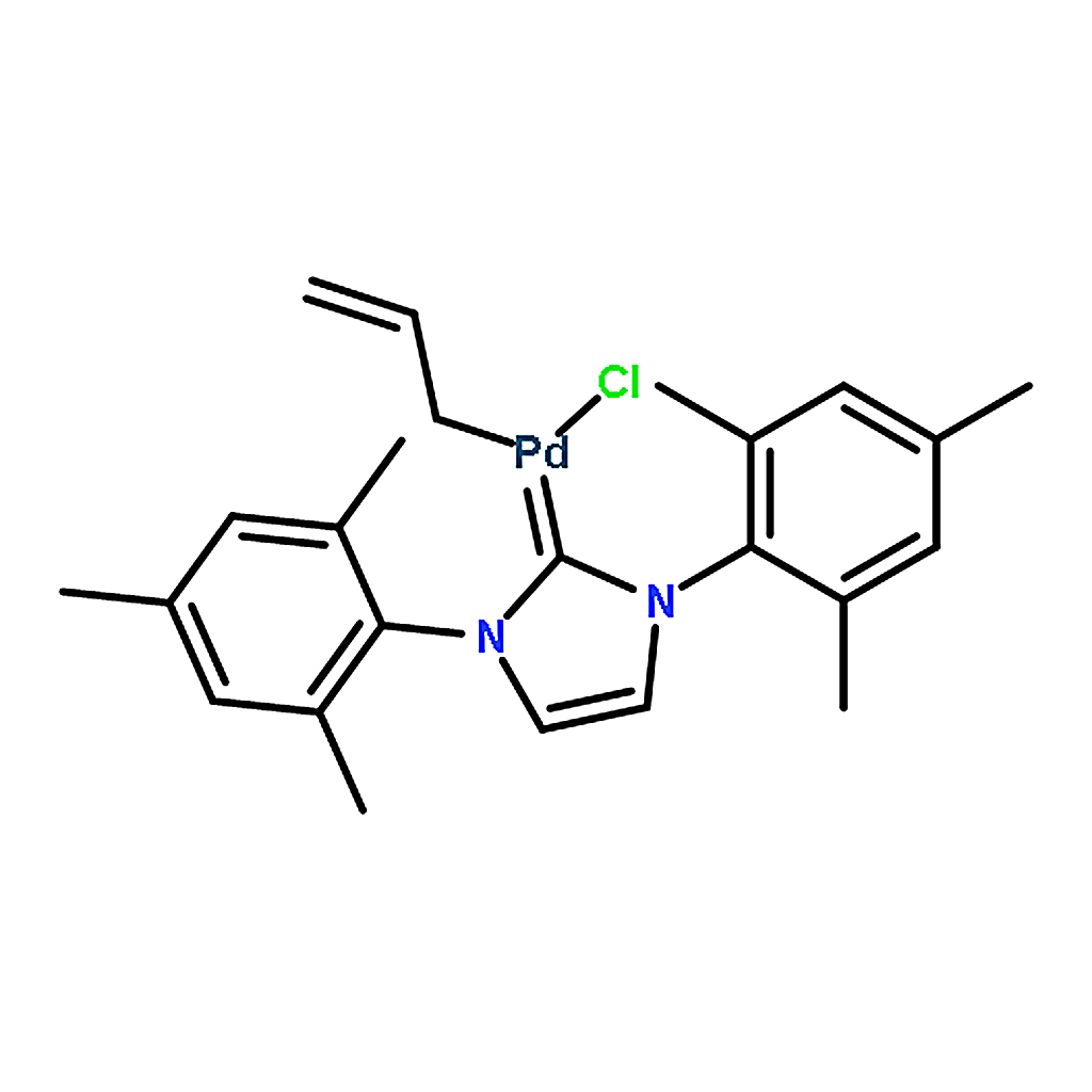 RHAWN Allyl[1,3-bis(mesityl)imidazol-2-ylidene]chloropalladium