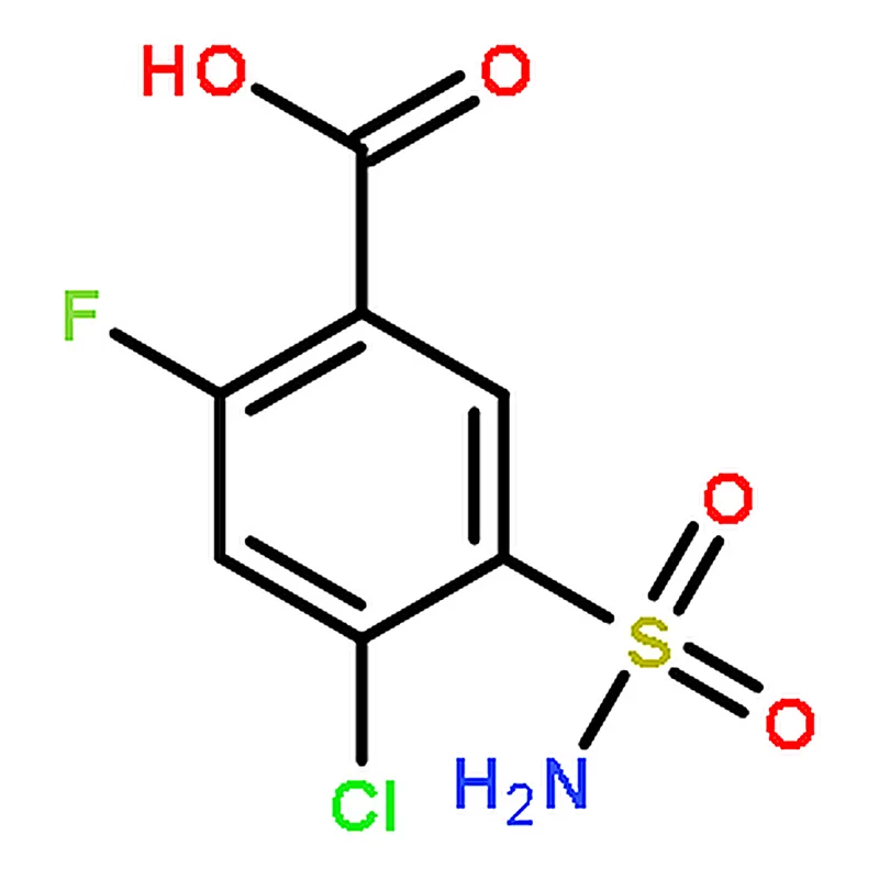 RHAWN 4-Chloro-2-fluoro-5-sulfamoylbenzoic acid