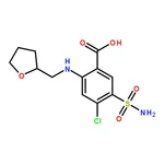 RHAWN 4-Chloro-5-sulfamoyl-2-(((tetrahydrofuran-2-yl)methyl)amino)benzoic acid