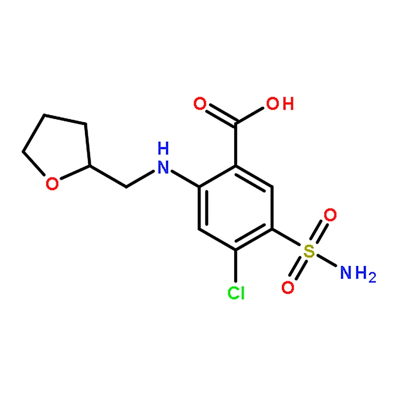 RHAWN 4-Chloro-5-sulfamoyl-2-(((tetrahydrofuran-2-yl)methyl)amino)benzoic acid