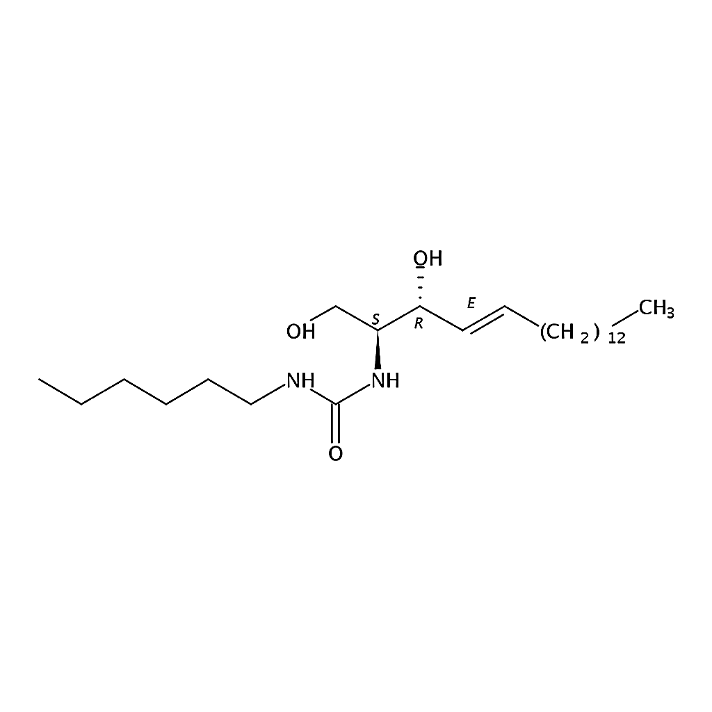 RHAWN D-erythro-N-[2-(1,3-dihydroxy-4E-octadecene)]-N'-hexane-urea-sphingosine