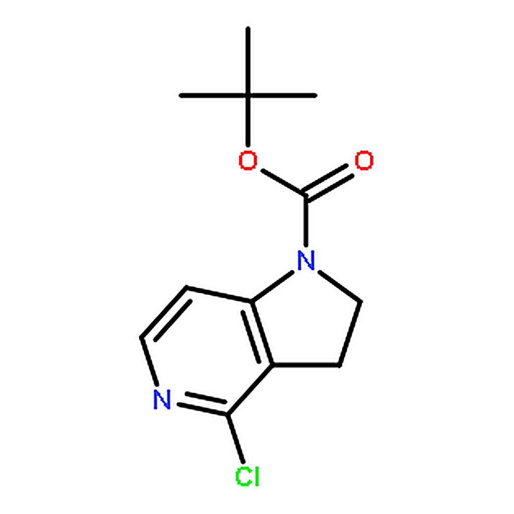 RHAWN tert-Butyl 4-chloro-2，3-dihydro-1H-pyrrolo[3，2-c]pyridine-1-carboxylate