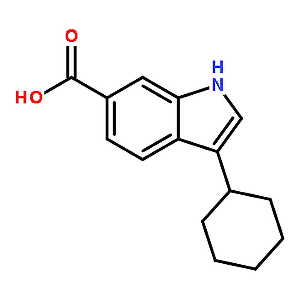 RHAWN 3-Cyclohexyl-1H-indole-6-carboxylic acid