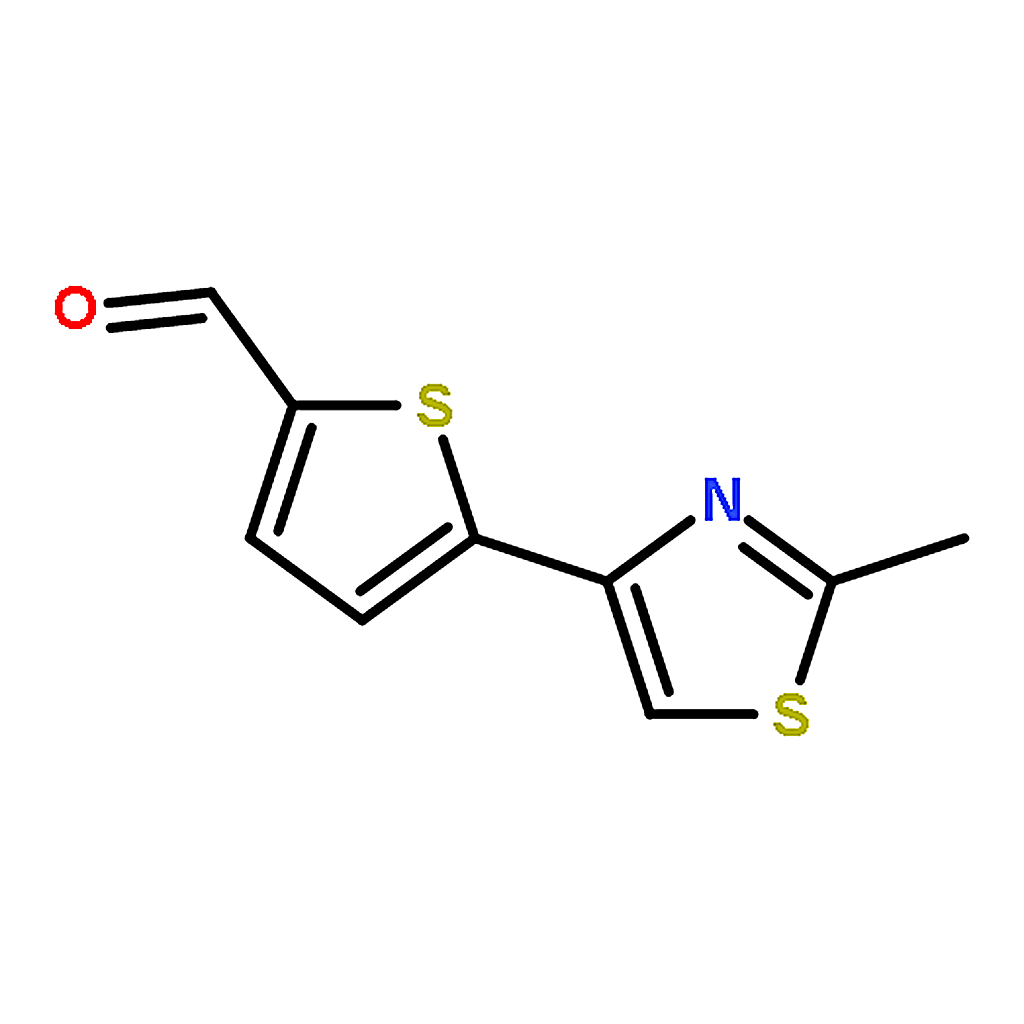 RHAWN 5-(2-Methylthiazol-4-yl)thiophene-2-carbaldehyde