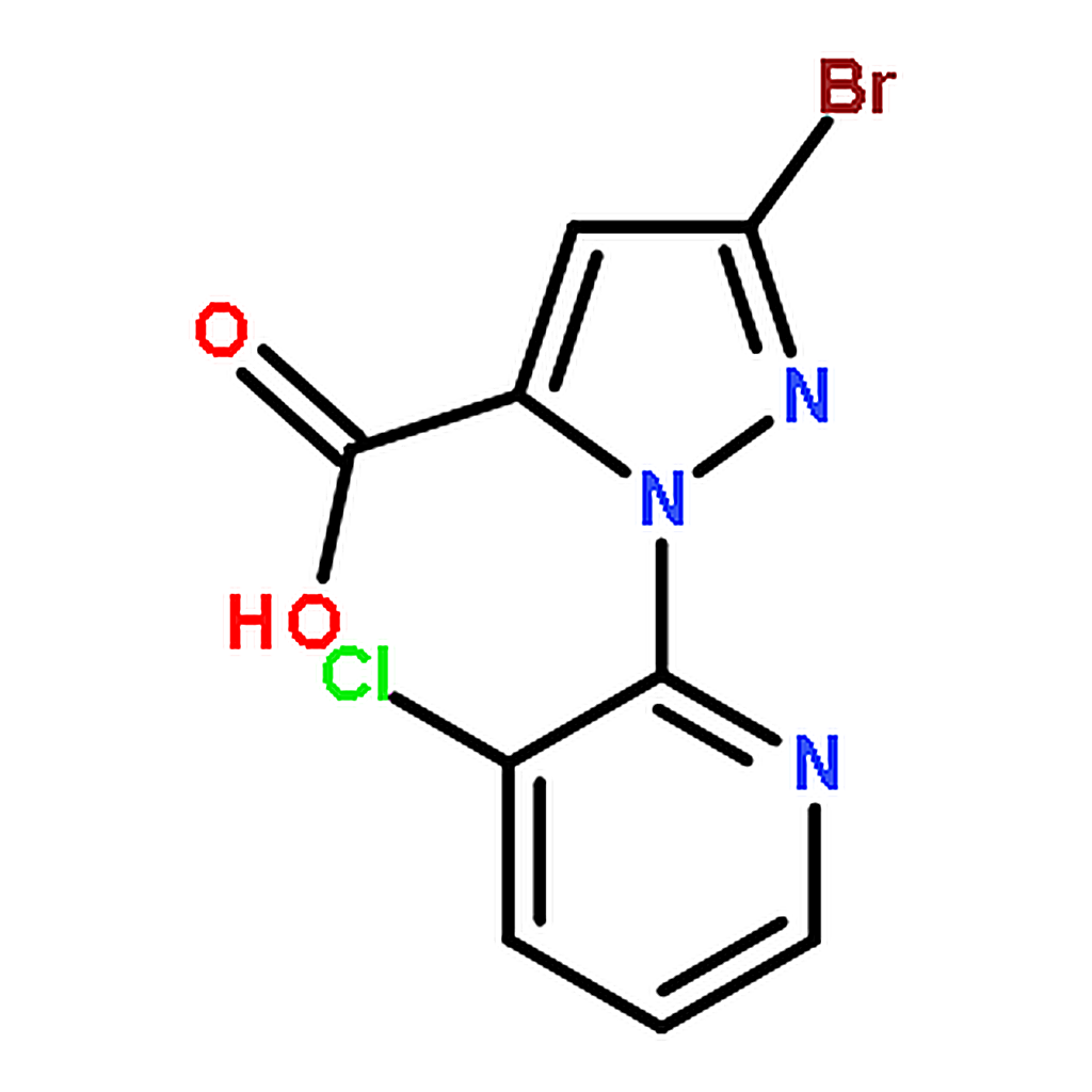 RHAWN 3-Bromo-1-(3-chloropyridin-2-yl)-1H-pyrazole-5-carboxylic acid