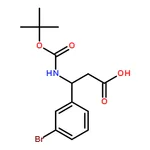RHAWN (S)-3-(3-Bromophenyl)-3-((tert-butoxycarbonyl)amino)propanoic acid