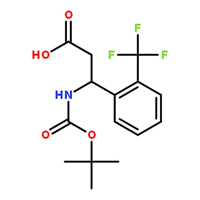 RHAWN (S)-3-((tert-Butoxycarbonyl)amino)-3-(2-(trifluoromethyl)phenyl)propanoic acid