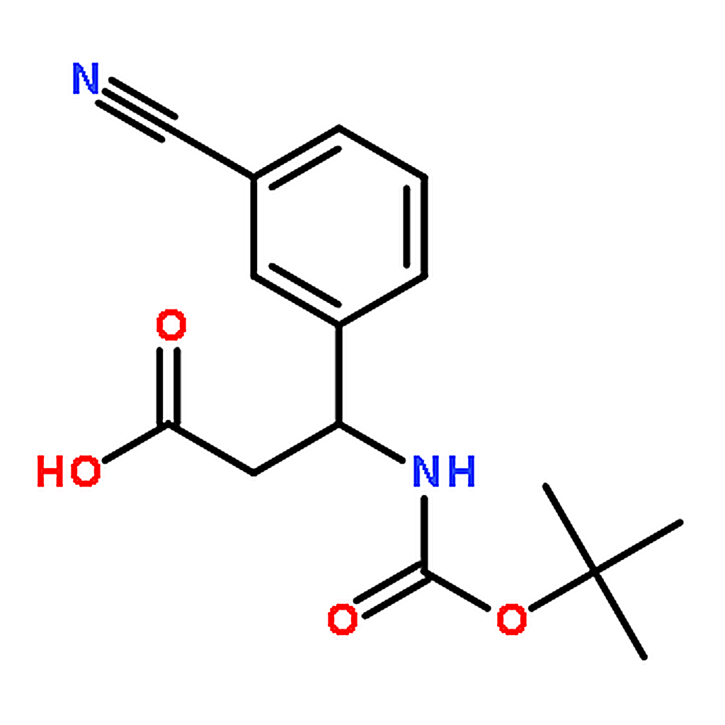 RHAWN (S)-3-((tert-Butoxycarbonyl)amino)-3-(3-cyanophenyl)propanoicacid