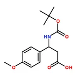 RHAWN (R)-3-((tert-Butoxycarbonyl)amino)-3-(4-methoxyphenyl)propanoic acid
