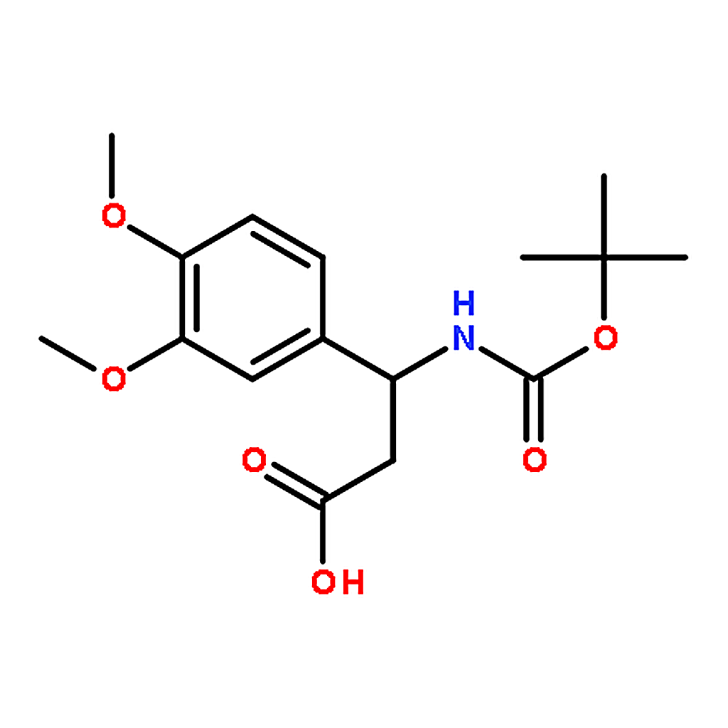 RHAWN (R)-3-((tert-Butoxycarbonyl)amino)-3-(3,4-dimethoxyphenyl)propanoic acid