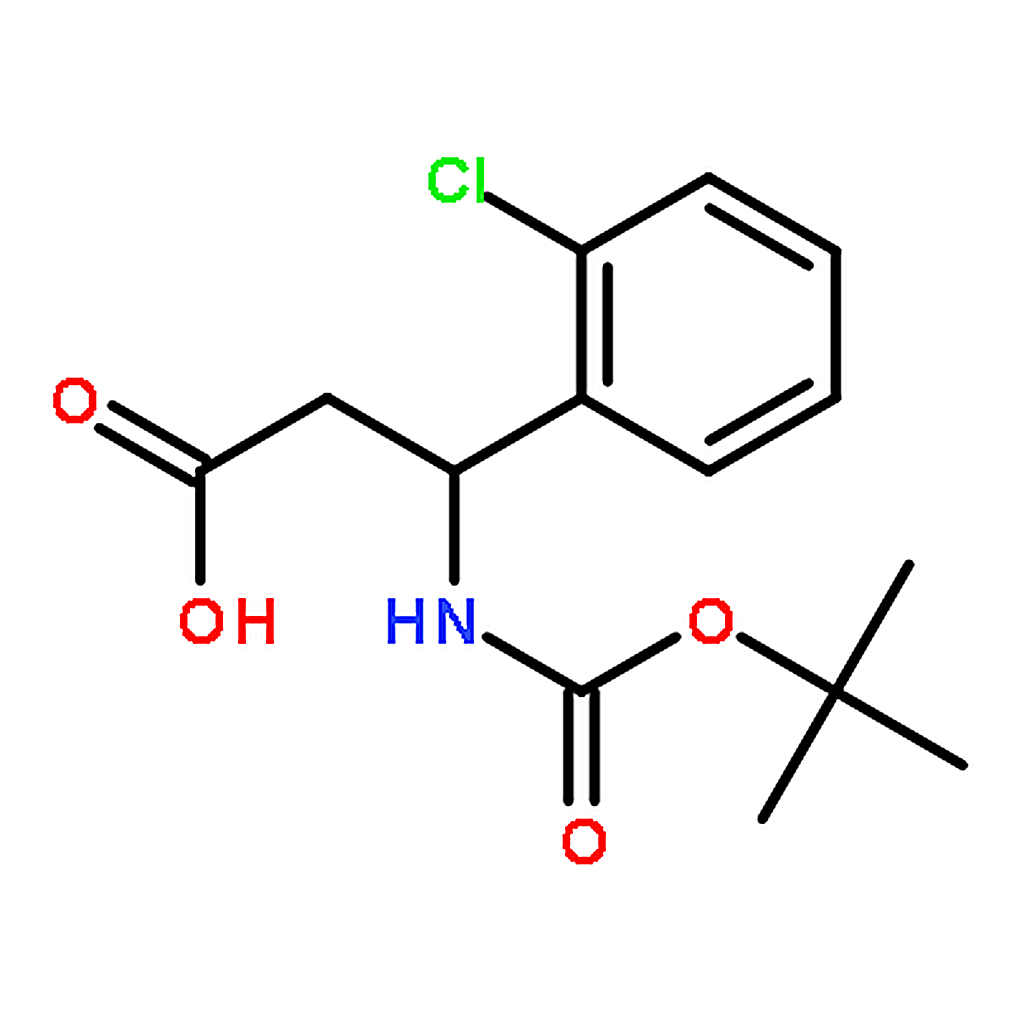 RHAWN (R)-3-((tert-Butoxycarbonyl)amino)-3-(2-chlorophenyl)propanoic acid