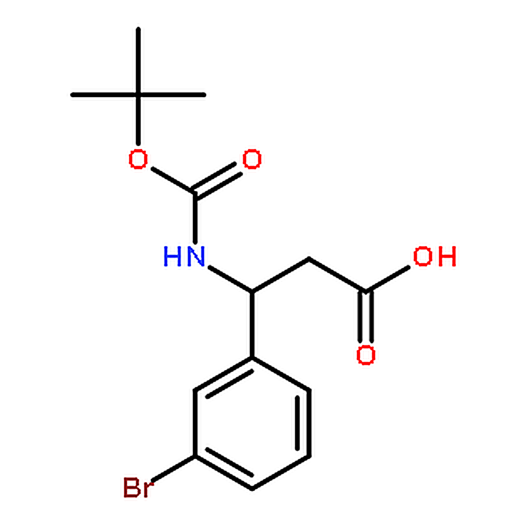 RHAWN (R)-3-(3-Bromophenyl)-3-((tert-butoxycarbonyl)amino)propanoic acid