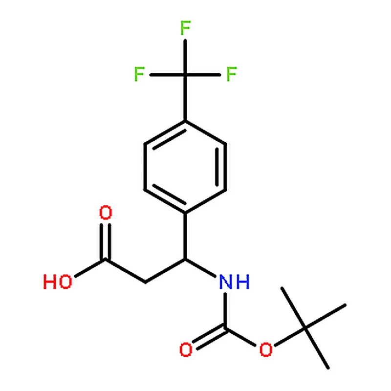 RHAWN (R)-3-((tert-Butoxycarbonyl)amino)-3-(4-(trifluoromethyl)phenyl)propanoic acid