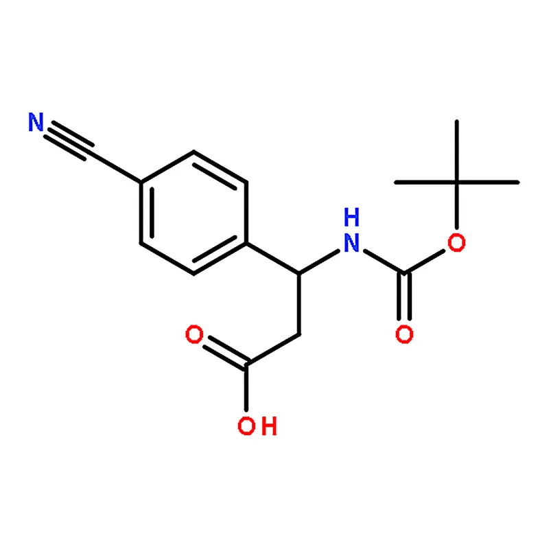 RHAWN (R)-3-((tert-Butoxycarbonyl)amino)-3-(4-cyanophenyl)propanoic acid