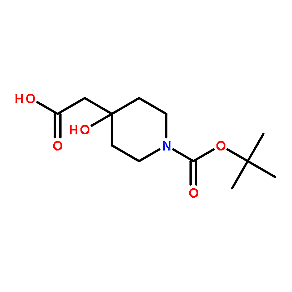 RHAWN 2-(1-(tert-Butoxycarbonyl)-4-hydroxypiperidin-4-yl)acetic acid