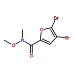 RHAWN 4,5-Dibromo-<i>N</i>-methoxy-<i>N</i>-methyl-2-furancarboxamide