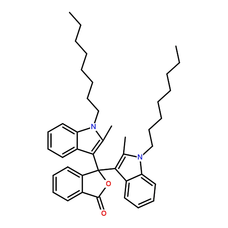 RHAWN 3,3-Bis(2-methyl-1-octyl-1H-indol-3-yl)isobenzofuran-1(3H)-one