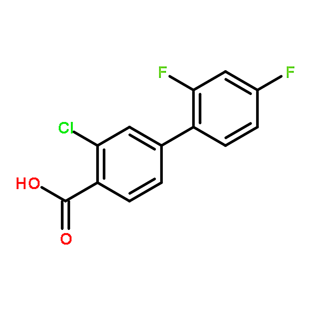 RHAWN 3-Chloro-2'，4'-difluoro-[1，1'-biphenyl]-4-carboxylic acid
