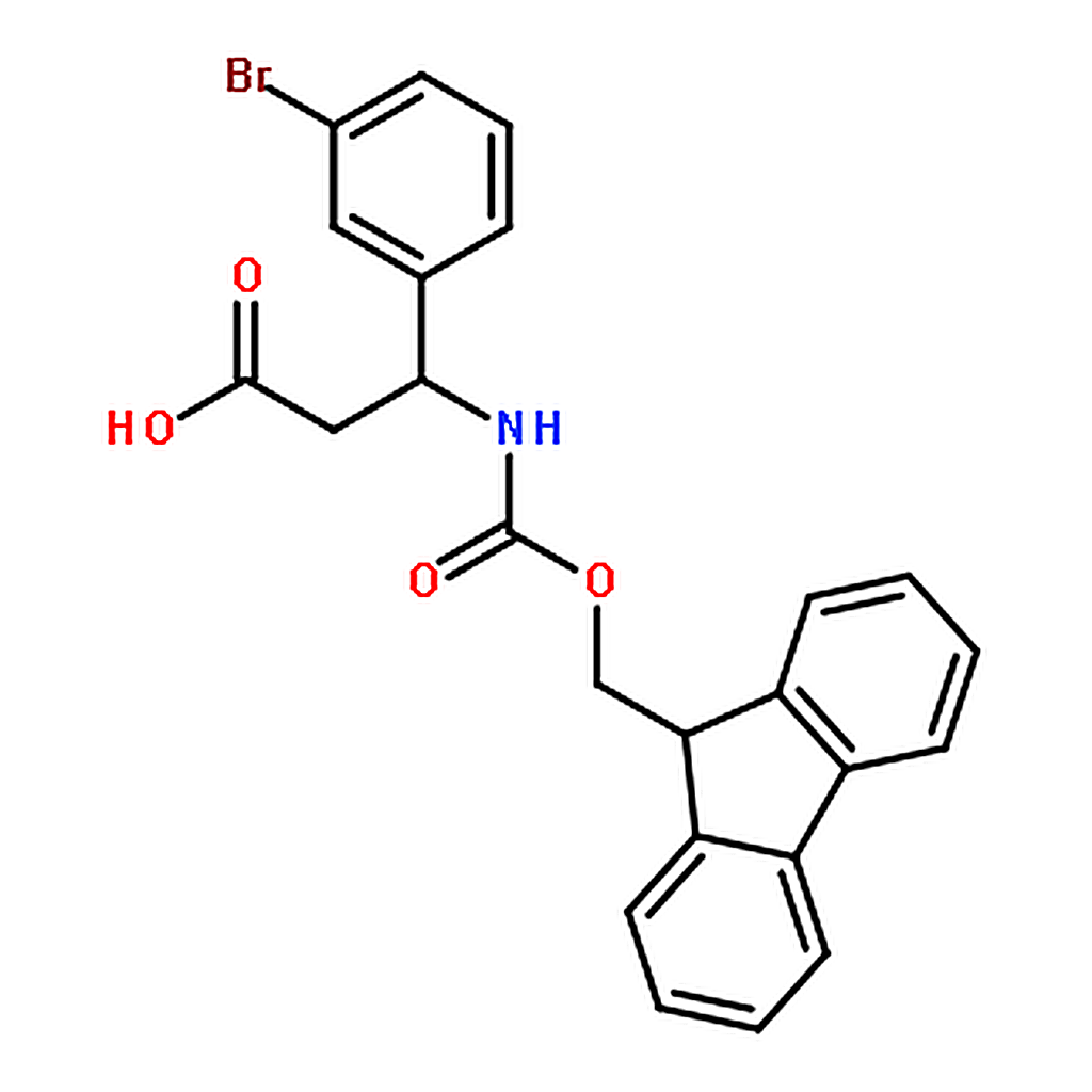 RHAWN (S)-3-((((9H-Fluoren-9-yl)methoxy)carbonyl)amino)-3-(3-bromophenyl)propanoic acid