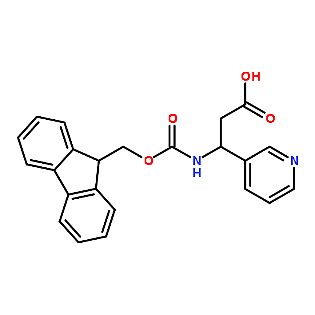RHAWN (R)-3-((((9H-Fluoren-9-yl)methoxy)carbonyl)amino)-3-(pyridin-3-yl)propanoic acid