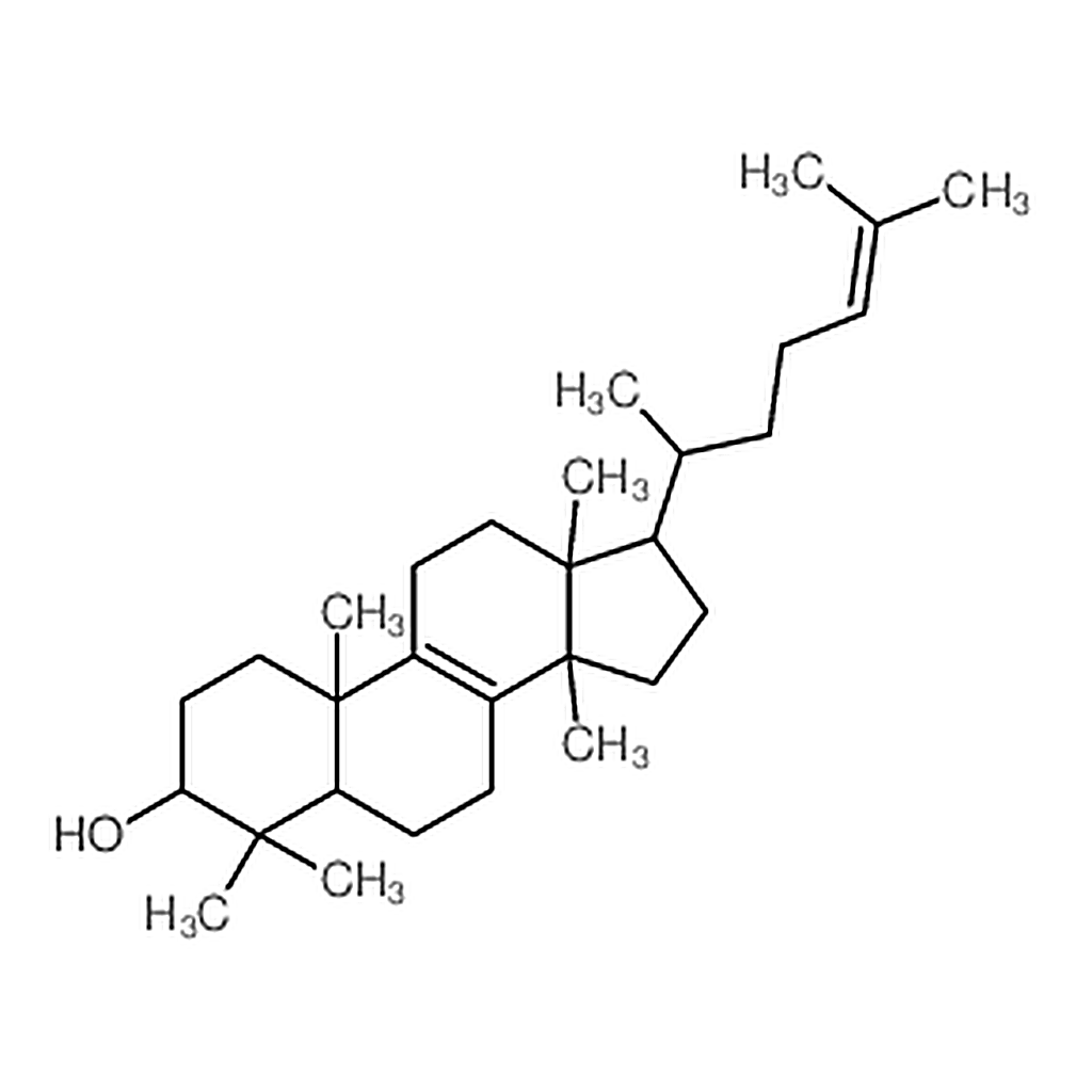RHAWN (13alpha,14beta,17alpha,20S)-5alpha-Lanosta-8,24-Dien-3beta-Ol