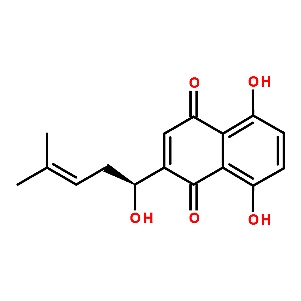 RHAWN 5，8-dihydroxy-2-[(1S)-1-hydroxy-4-methylpent-3-enyl]naphthalene-1，4-dione