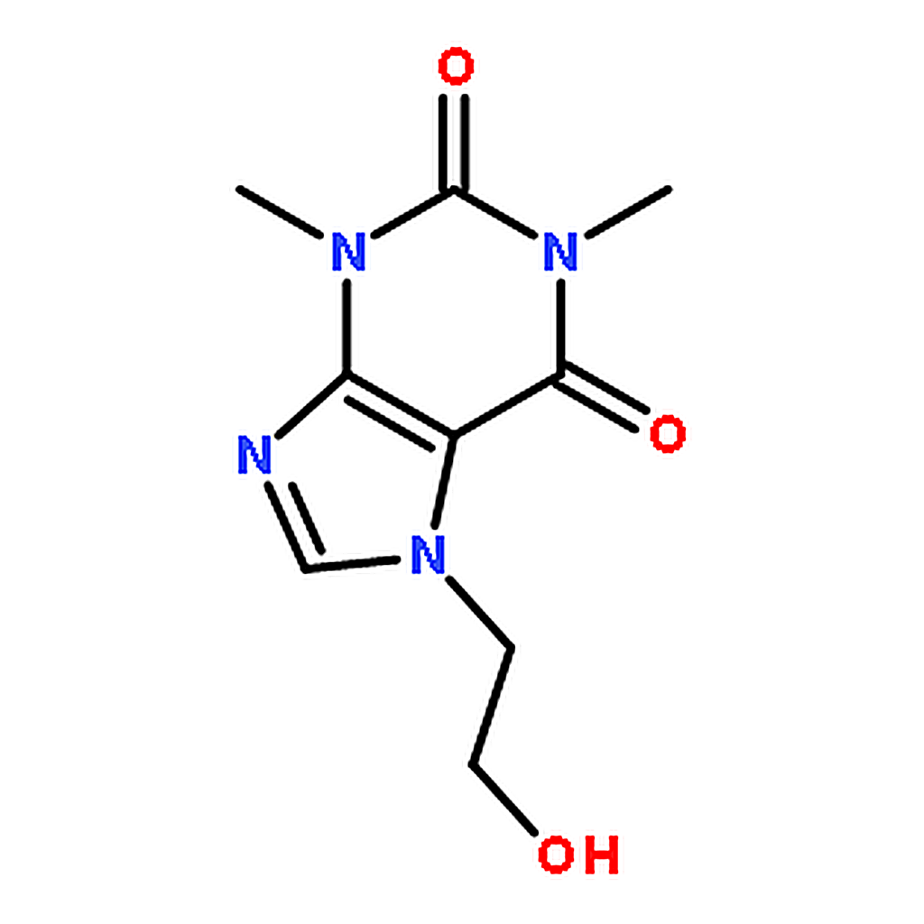 RHAWN B-hydroxyethyltheophylline