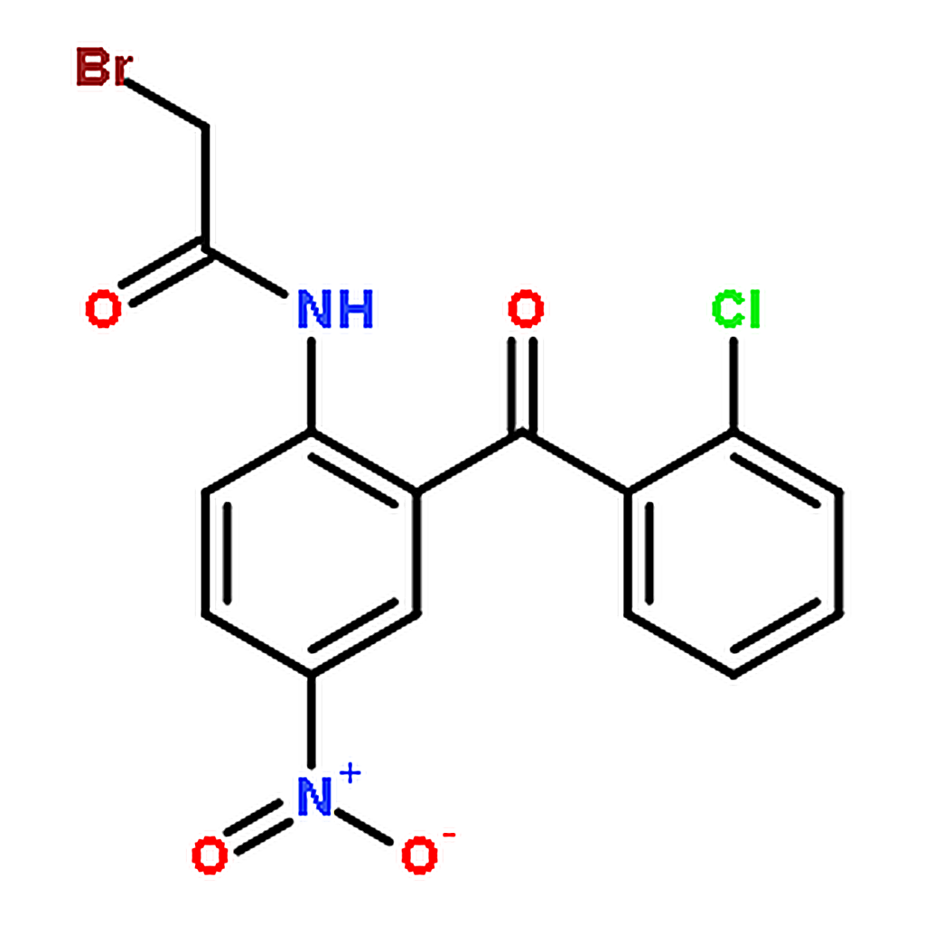 RHAWN 2-Bromo-N-(2-(2-chlorobenzoyl)-4-nitrophenyl)acetamide