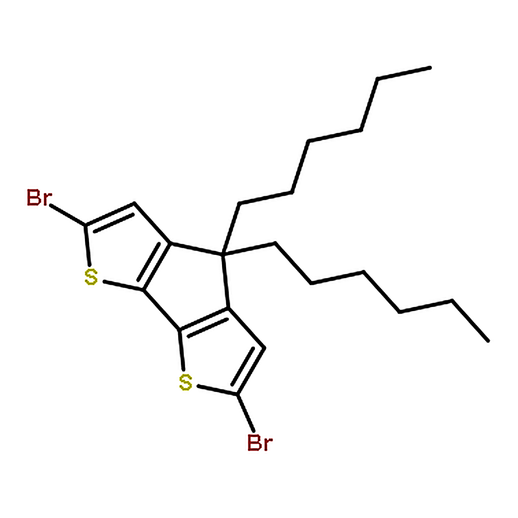 RHAWN 2,6-Dibromo-4,4-dihexyl-4H-cyclopenta[1,2-b:5,4-b']dithiophene