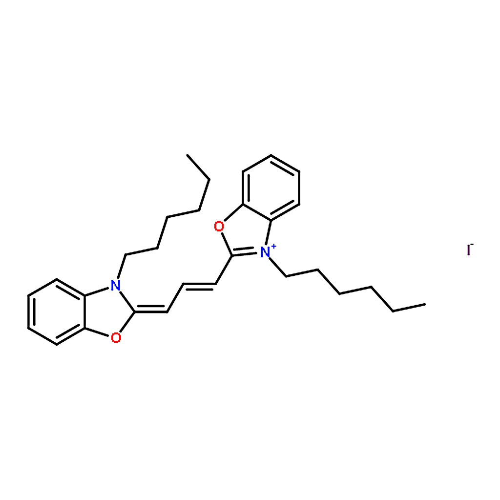 RHAWN 3，3'-Dihexyloxacarbocyanine iodide (DiOC6(3) iodide)