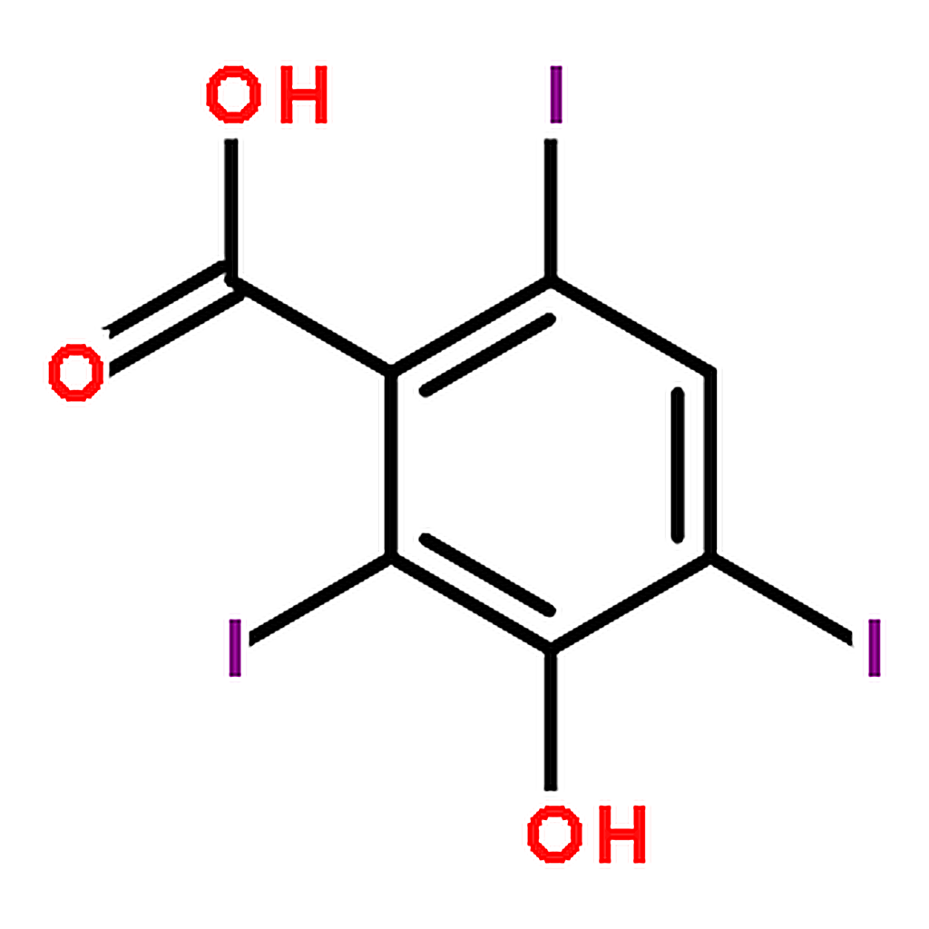 RHAWN 3-HYDROXY-2,4,6-TRIIODOBENZOIC ACID