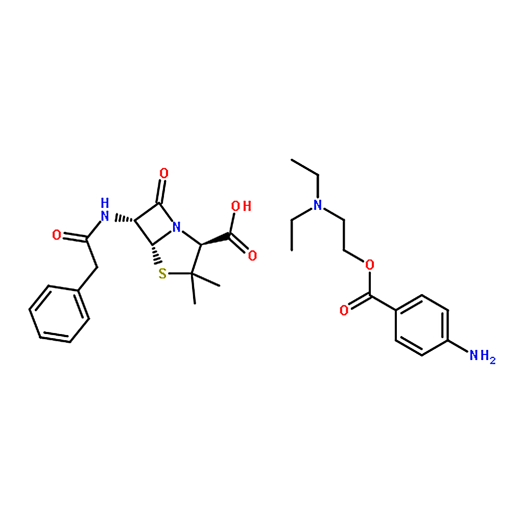 RHAWN Procaine benzylpenicillin for peak identification A