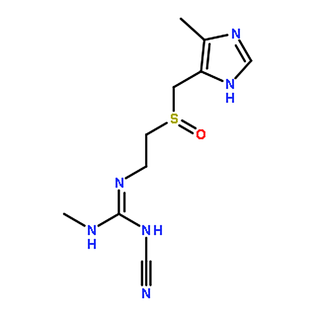 RHAWN 1-Cyano-3-methyl-2-(2-(((4-methyl-1H-imidazol-5-yl)methyl)sulfinyl)ethyl)guanidine