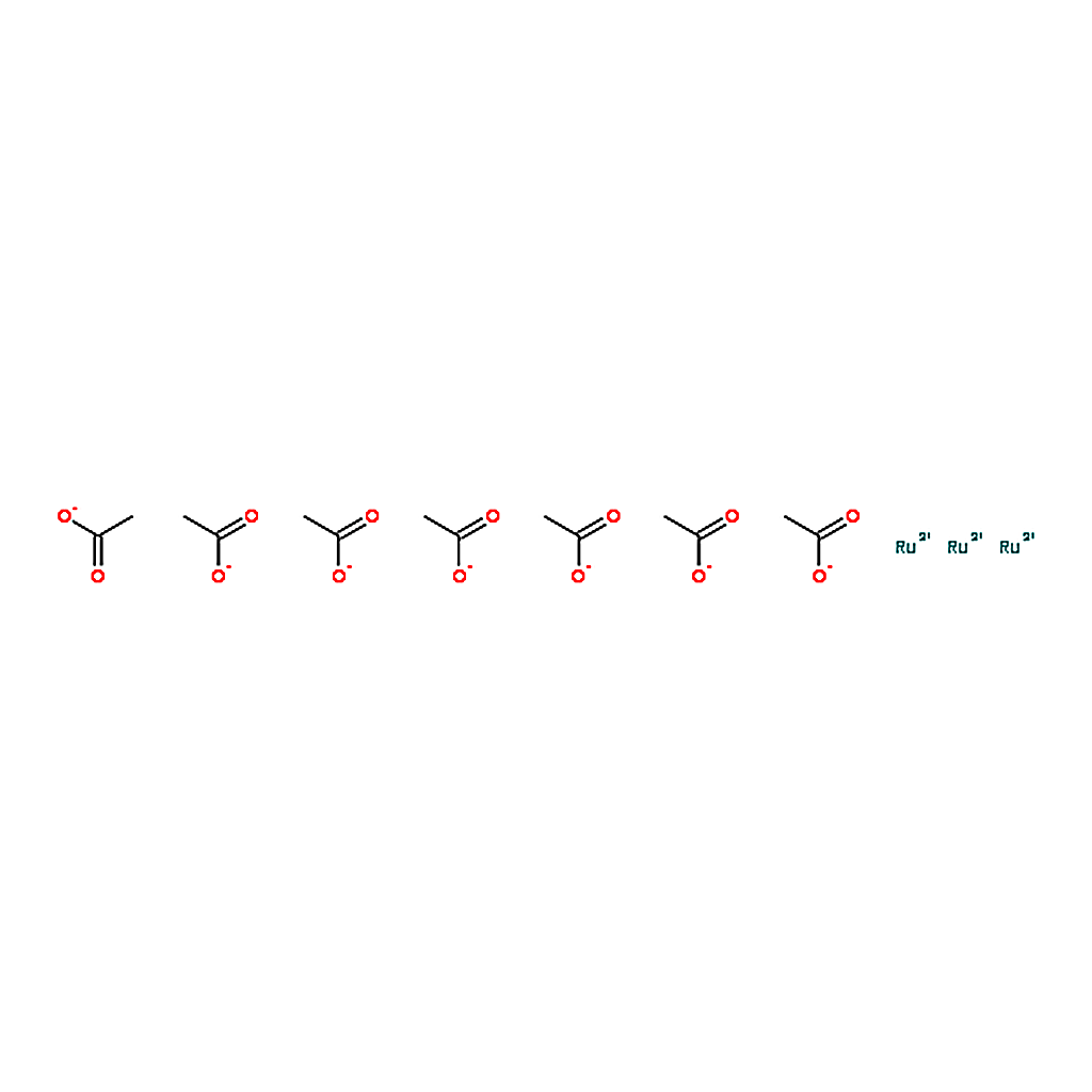 RHAWN Ruthenium(III) cation heptaacetate