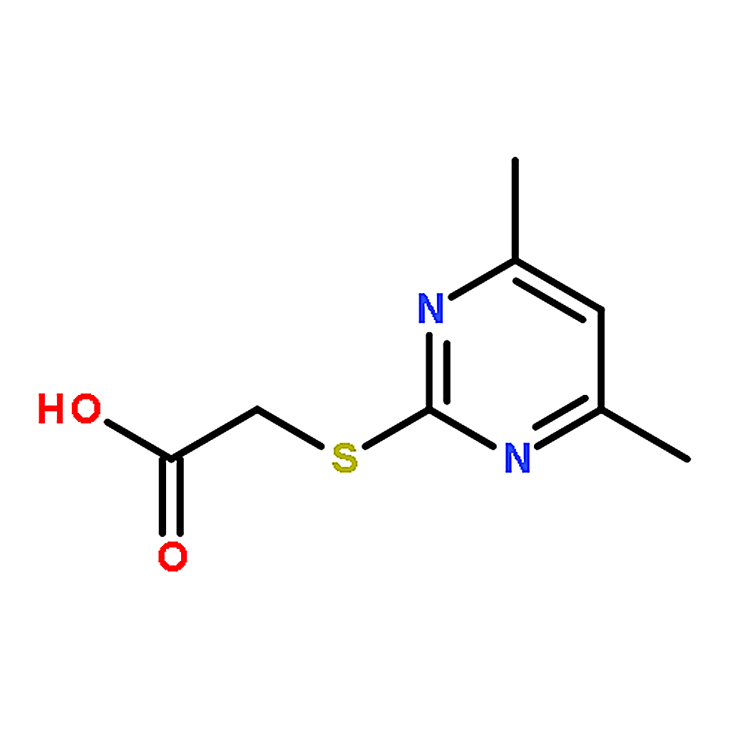 RHAWN 2-((4,6-Dimethylpyrimidin-2-yl)thio)acetic acid