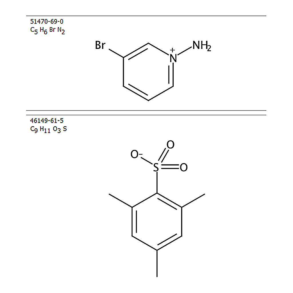 RHAWN 1-Amino-3-bromopyridin-1-ium 2,4,6-trimethylbenzenesulfonate