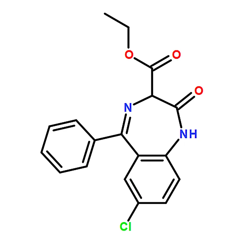 RHAWN ethyl 7-chloro-2,3-dihydro-2-oxo-5-phenyl-1H-1,4-benzodiazepine-3-carboxylate
