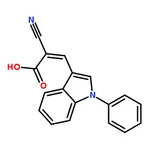 RHAWN (E)-2-cyano-3-(1-phenylindol-3-yl)prop-2-enoic acid