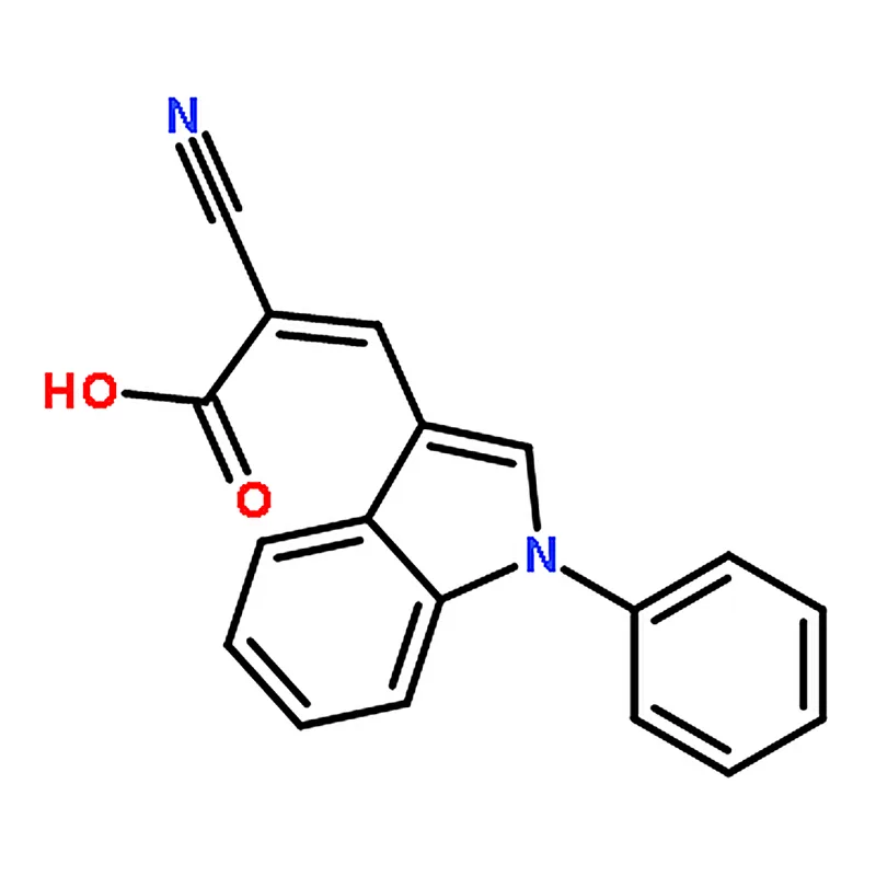 RHAWN (E)-2-cyano-3-(1-phenylindol-3-yl)prop-2-enoic acid